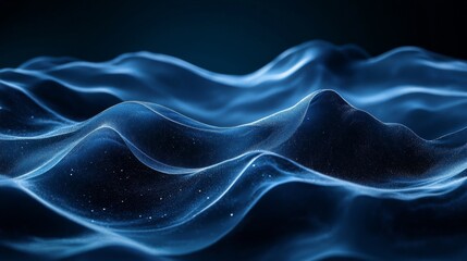 Obraz premium Abstract Blue Waves