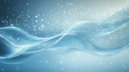 Abstract Blue Wave Background