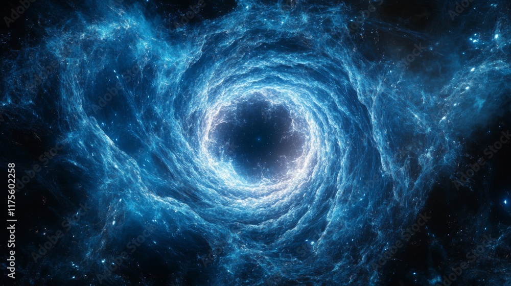 Wall mural cosmic vortex in deep space
