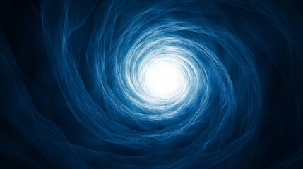 Mystical Blue Swirl Abstract Background