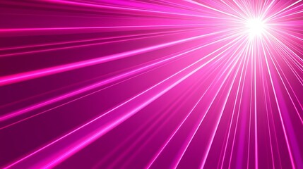 Abstract Pink Radiating Light Lines Background