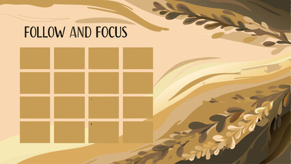  Visually engaging monthly planner that combines functionality with aesthetic appeal