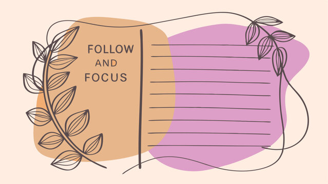 Monthly planner well organized sections for daily task 