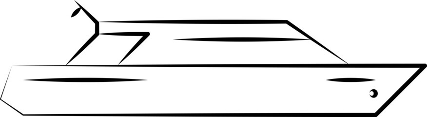 A collection of hand-drawn Ship line icons. Symbol of shipping, transportation or cruise. Vector illustration