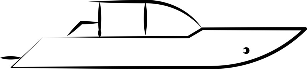 A collection of hand-drawn Ship line icons. Symbol of shipping, transportation or cruise. Vector illustration