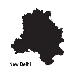 Map of New Delhi, India