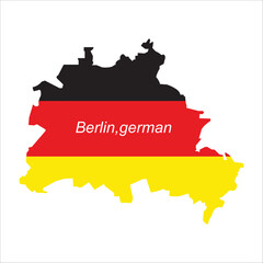 Fototapeta premium Berlin city map, Germany