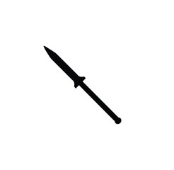 A javelin vector silhouettes