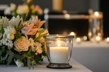 catering for funerals, a respectful and subtle setup with tasteful food options, offering comfort in a sensitive and professional manner