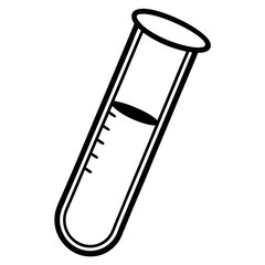 Scientific Test Tube Icon in Vector Style