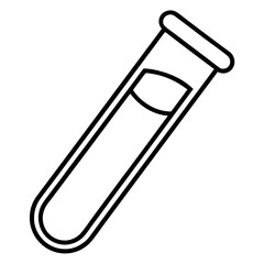 Scientific Test Tube Icon in Vector Style