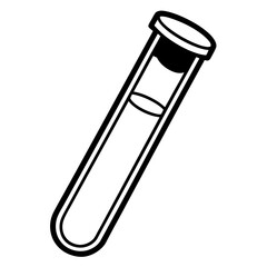 Scientific Test Tube Icon in Vector Style