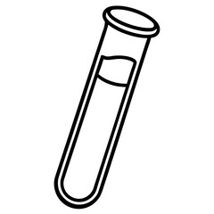Scientific Test Tube Icon in Vector Style