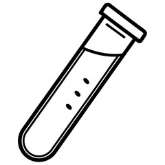 Scientific Test Tube Icon in Vector Style