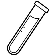 Scientific Test Tube Icon in Vector Style