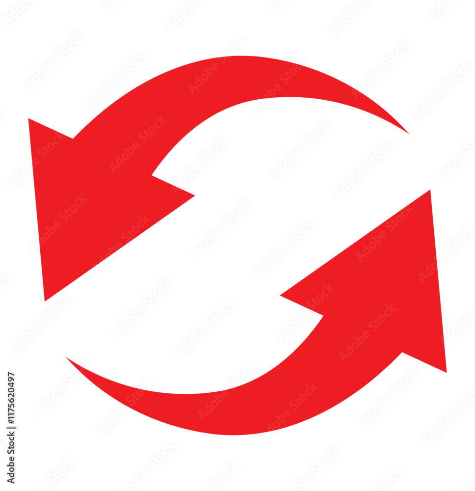 Aufkleber circle arrow icon set. circular arrow icon, refresh, reload, rotation arrow icon symbol sign, vector