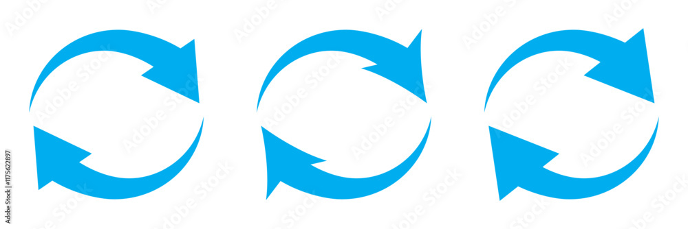 Poster arrow circle icon. round arrow sign. line arrow cycle elements
