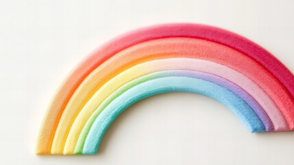 Fototapeta premium Colorful magic rainbow made of soft materials showcasing vibrant hues in unique gradient design