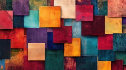 Abstract colorful square pattern background. (1)