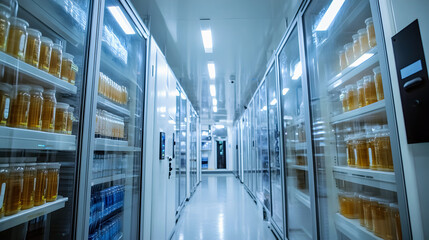 room with cables and servers