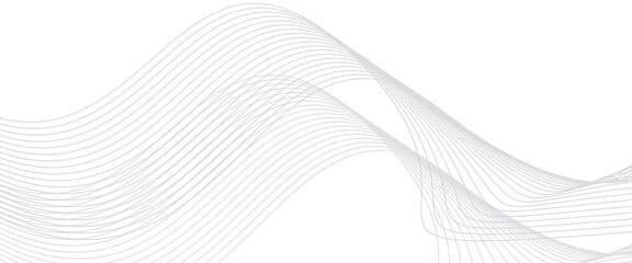 Futuristic gray white abstract background. shining wave lines pattern for banner, wallpaper, cover. 