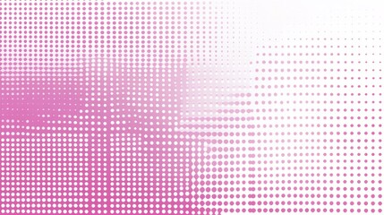 Stunning Pink and White Halftone Dot Pattern Design