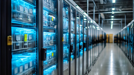 A sleek, glass-walled corridor in a modern urban transportation hub, with gleaming steel beams and polished floors, exuding a sense of efficiency and contemporary design