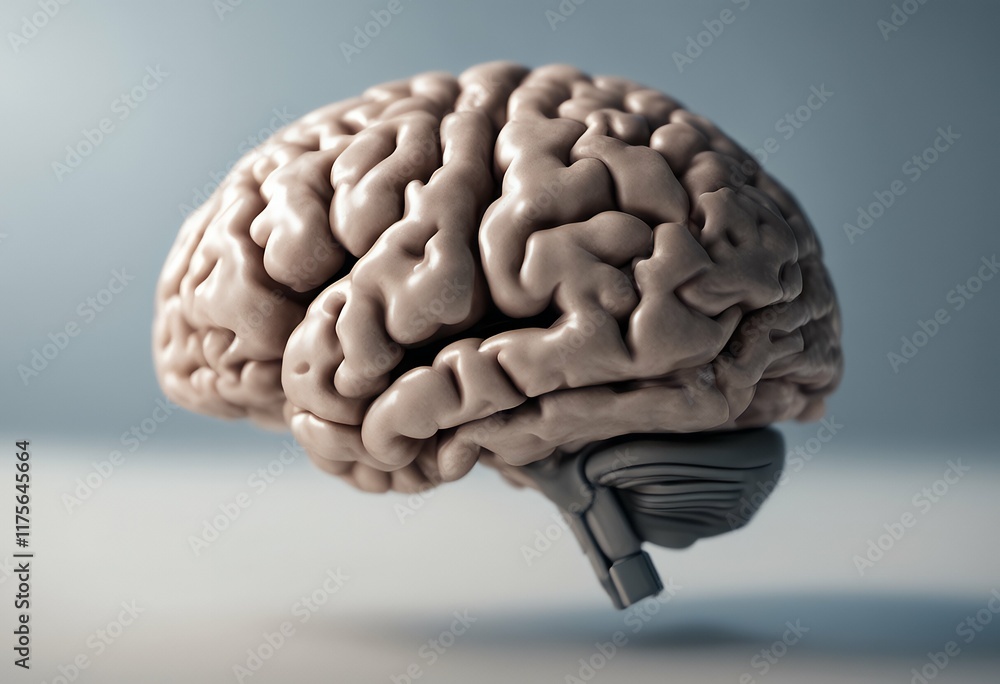 Poster brain generated computer image