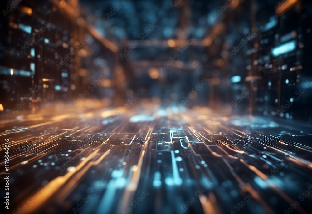 Poster data flow visualization cyberspace