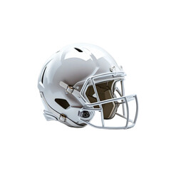 Fototapeta premium White football helmet isolated on transparent background