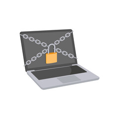 Ransomware Flat Icon, Vector illustration