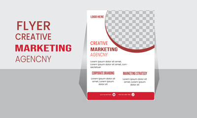 Corporate Flyer Layout with Graphic