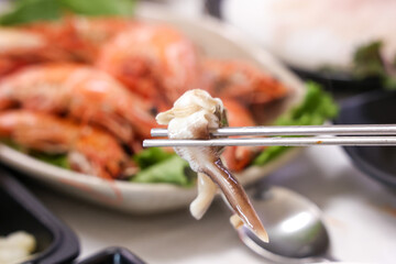 Korean seafood food. fresh cockle © 희승 이