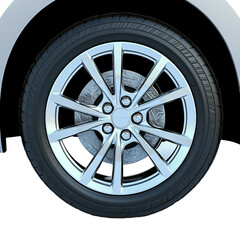 Obraz premium a close up drawing of a wheel on a car PNG image, PNG file, Generative art.