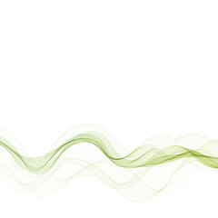 Green wave. Abstract vector graphics. Eps 10