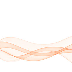 Red wave. Vector abstract lines. Eps 10