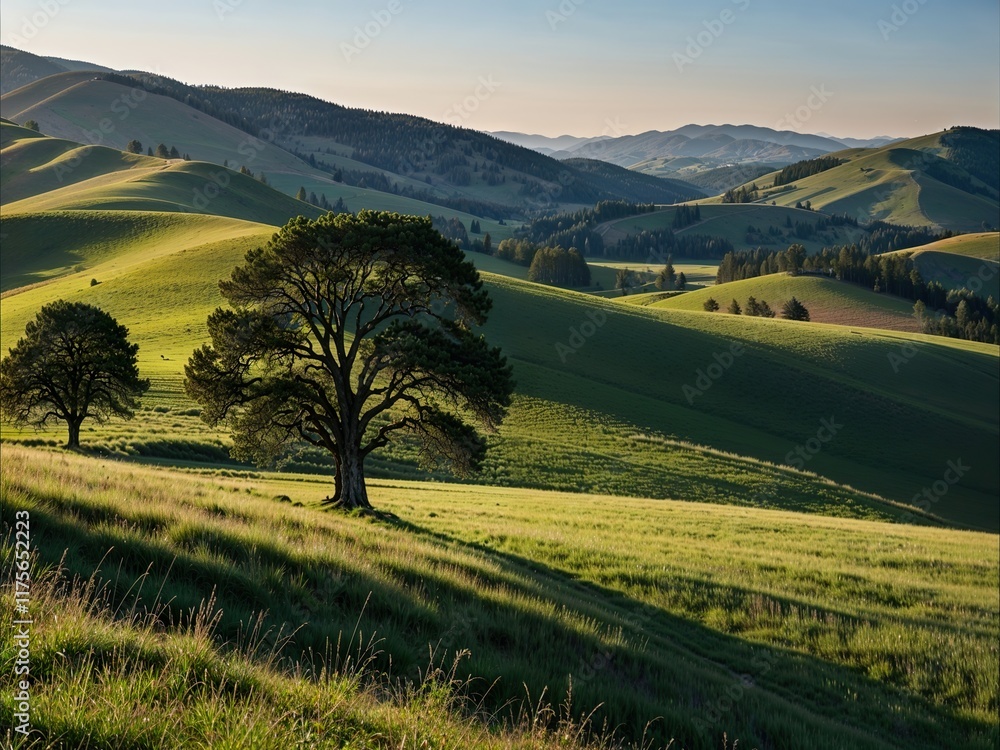 Wall mural landscape of region