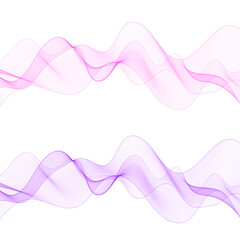 Set of colored waves. Abstract . Element for decoration. Eps 10