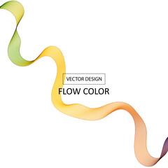 Smoke abstract background with curve. Suitable for poster, wallpaper, cover and flyer. Color wave. Eps 10