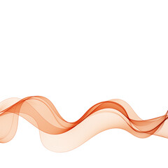 Red wave. Vector abstract lines. Eps 10