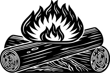 Fire Flame Icon Vector on Solid White Background – Minimalist Design