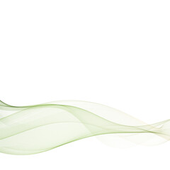 Obraz premium Green wave. abstract vector graphics. Eps 10
