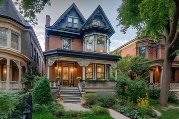 Charming Victorian House with Landscaping