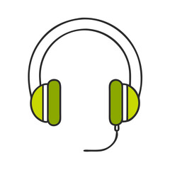 Vector Headphone Clipart for Audio Branding