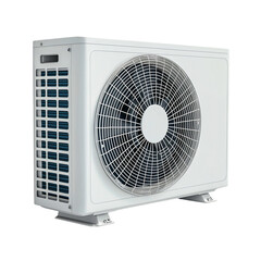 Fototapeta premium a large white air conditioner sitting on a transparent background, PNG image, PNG file, Generative art.