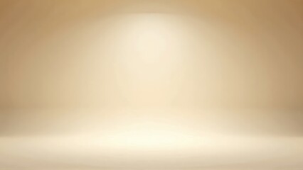 Elegant Beige Spotlight Background with Gradient Effect with Copy Space