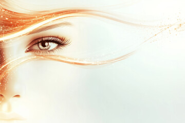 Beauty Background ,Close-up portrait of a woman with a mask and feathers, showcasing beauty, eyes, and glamour in a fashion-forward style,Generated By Ai