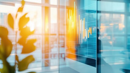 Modern office environment with employees collaborating and utilizing technology for effective brainstorming sessions