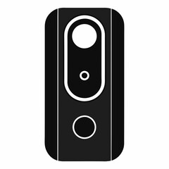Video Doorbell Silhouette Vector Art