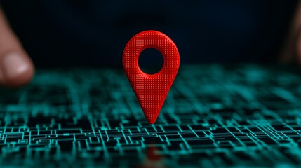 Creative Corporate Style Map for Customer Navigation and Location Identification